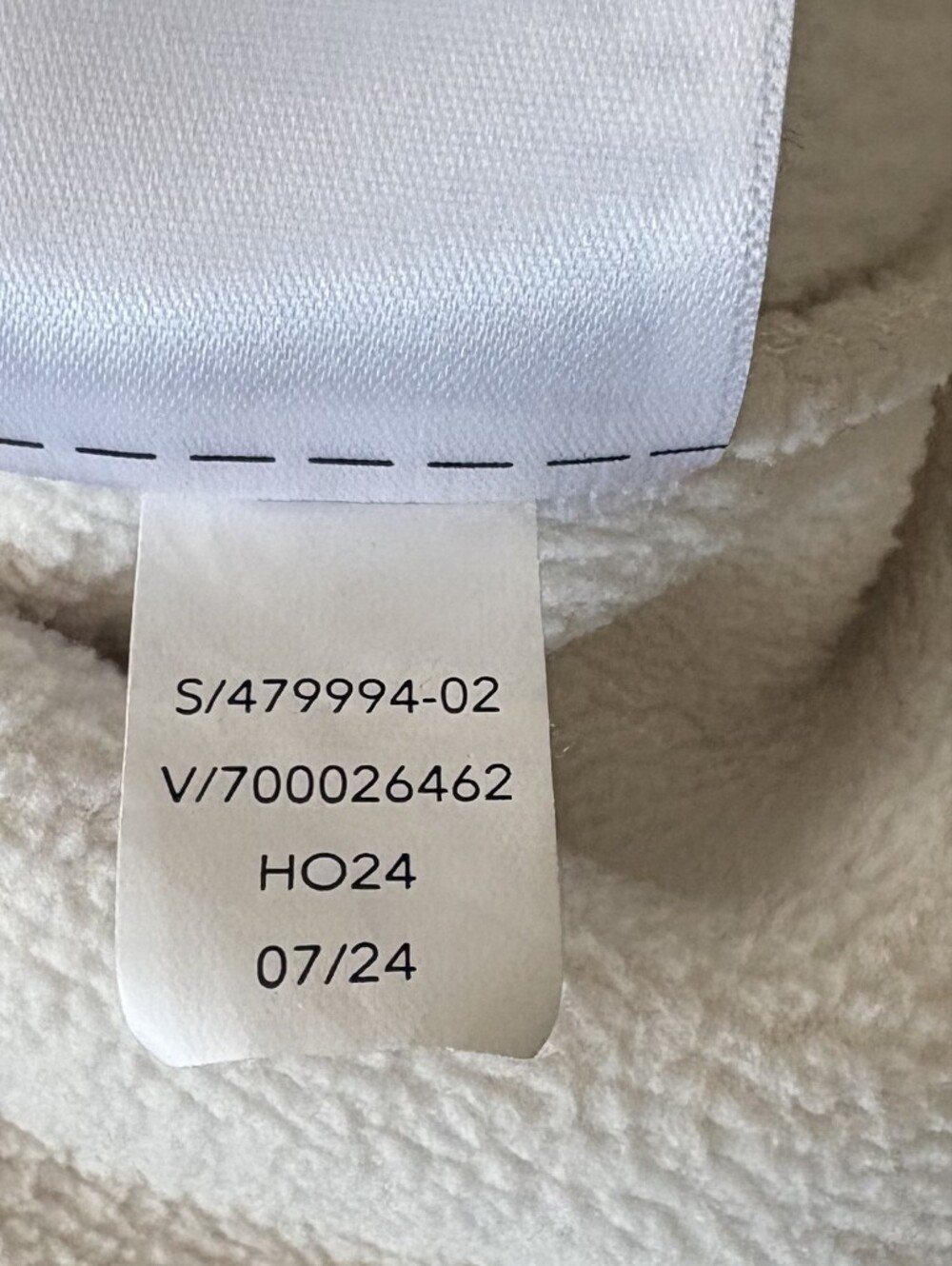 Athleta Cloud Fleece 1/2 Zip Pullover In Ivory M - Picture 10 of 10